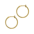 BodyCandy 14K Yellow Gold 1.5mm 11/16 Inch Hoop Earrings — main product shot