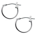 BodyCandy 14K White Gold 1.5mm 1/2 Inch Hoop Earrings — main product shot