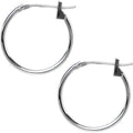 BodyCandy 14K White Gold 1.5mm 5/8 Inch Hoop Earrings — main product shot