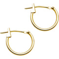 BodyCandy 14K Yellow Gold 1.5mm 1/2 Inch Hoop Earrings — main product shot