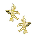 BodyCandy 14k Yellow Gold Flying Birds Stud Earrings — main product shot