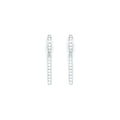 BodyCandy Sterling Silver Classic CZ Drop Huggy Earrings — main product shot