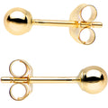 BodyCandy 14k Yellow Gold 3mm Ball Earrings — main product shot