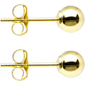 BodyCandy 14k Yellow Gold 4mm Ball Earrings — main product shot