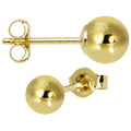 BodyCandy 14k Yellow Gold 5mm Ball Earrings — main product shot