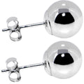 BodyCandy 14k White Gold 8mm Ball Earrings — main product shot