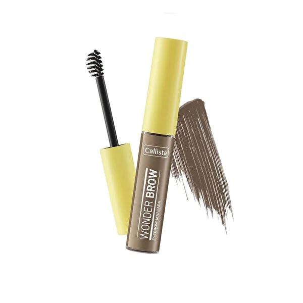 Callista Wonder Brow: Volumizing & Defining Eyebrow Mascara - Long Lasting Color & Definition for Fuller, Thicker Brows by Be