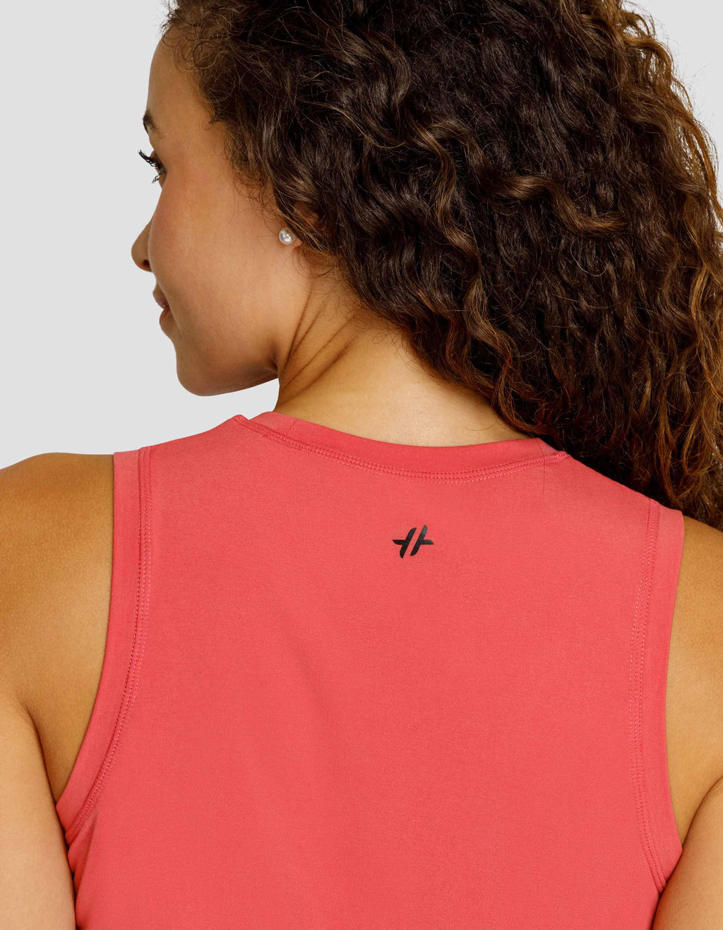MACHLI CREW NECK SWING TANK TOP - CHERRY ROSE