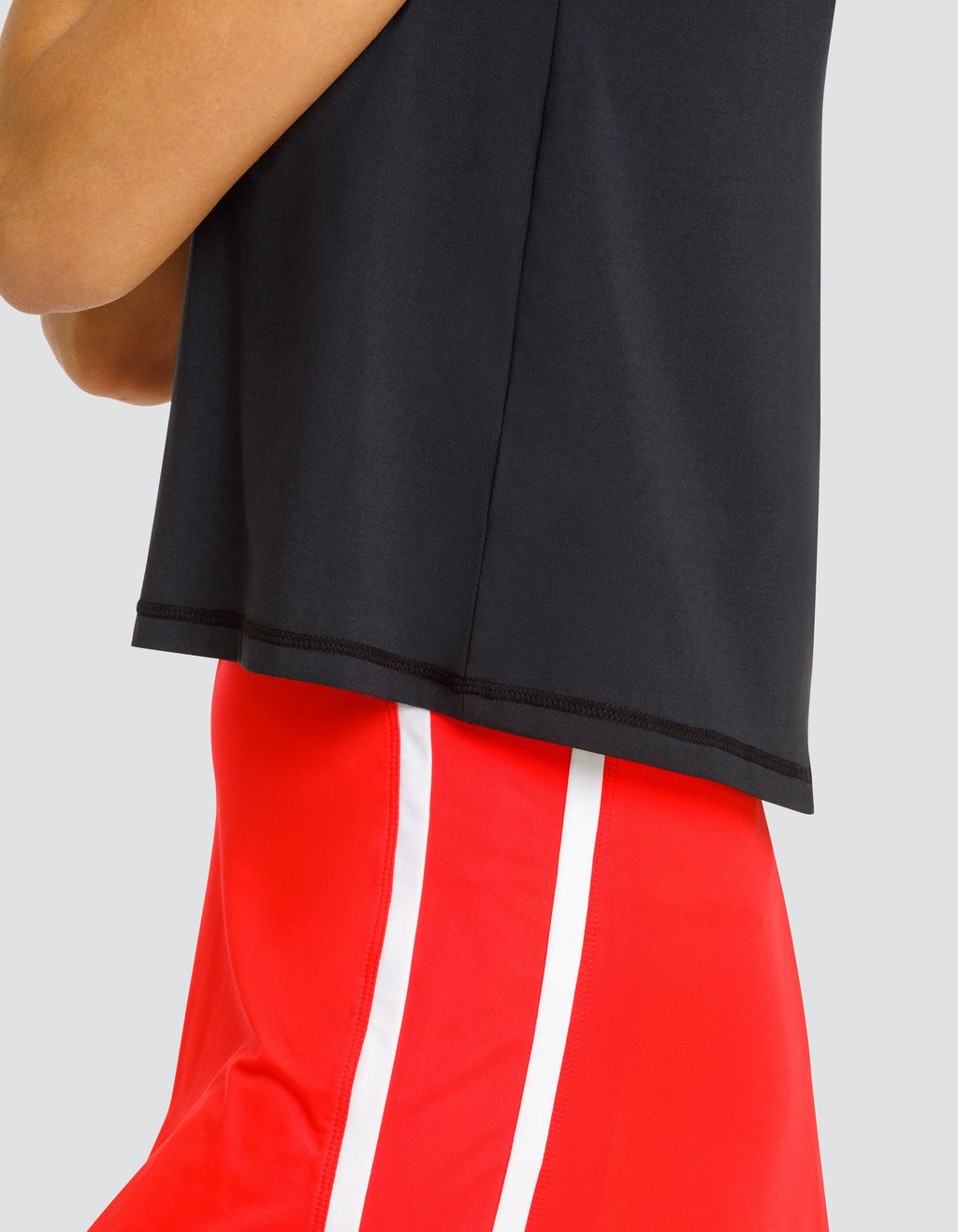 MACHLI CREW NECK SWING TANK TOP - ONYX BLACK