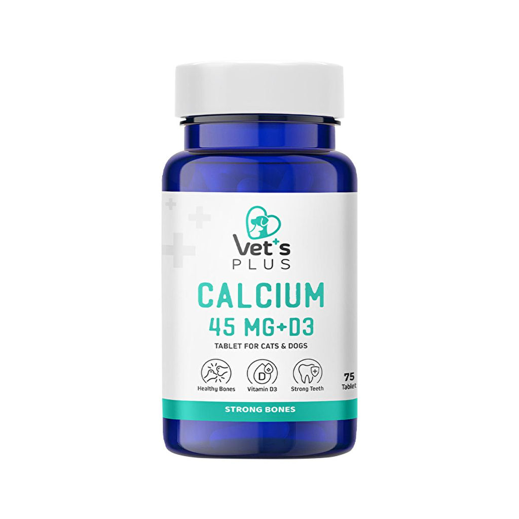 Vet's Plus C Vitamin Supplement for Cats and Dogs - Immune System Support & Urinary Tract Health - 75 Tablets
