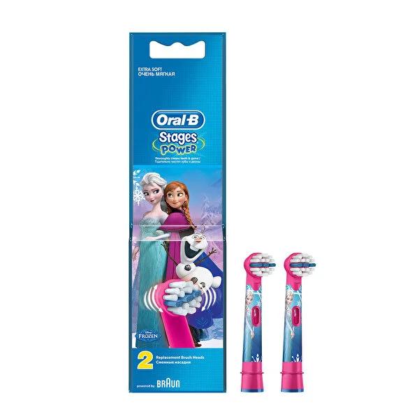 Oral-B Toothbrush Replacement Heads for Kids - Stages Power Frozen 2 Pack, Compatible with Oral-B Stages Electric Toothbrushes