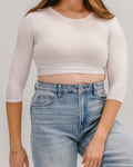 HALFTEE Layering Fashions Crew Neck 3/4 Sleeve Halftee — 3/4 category context