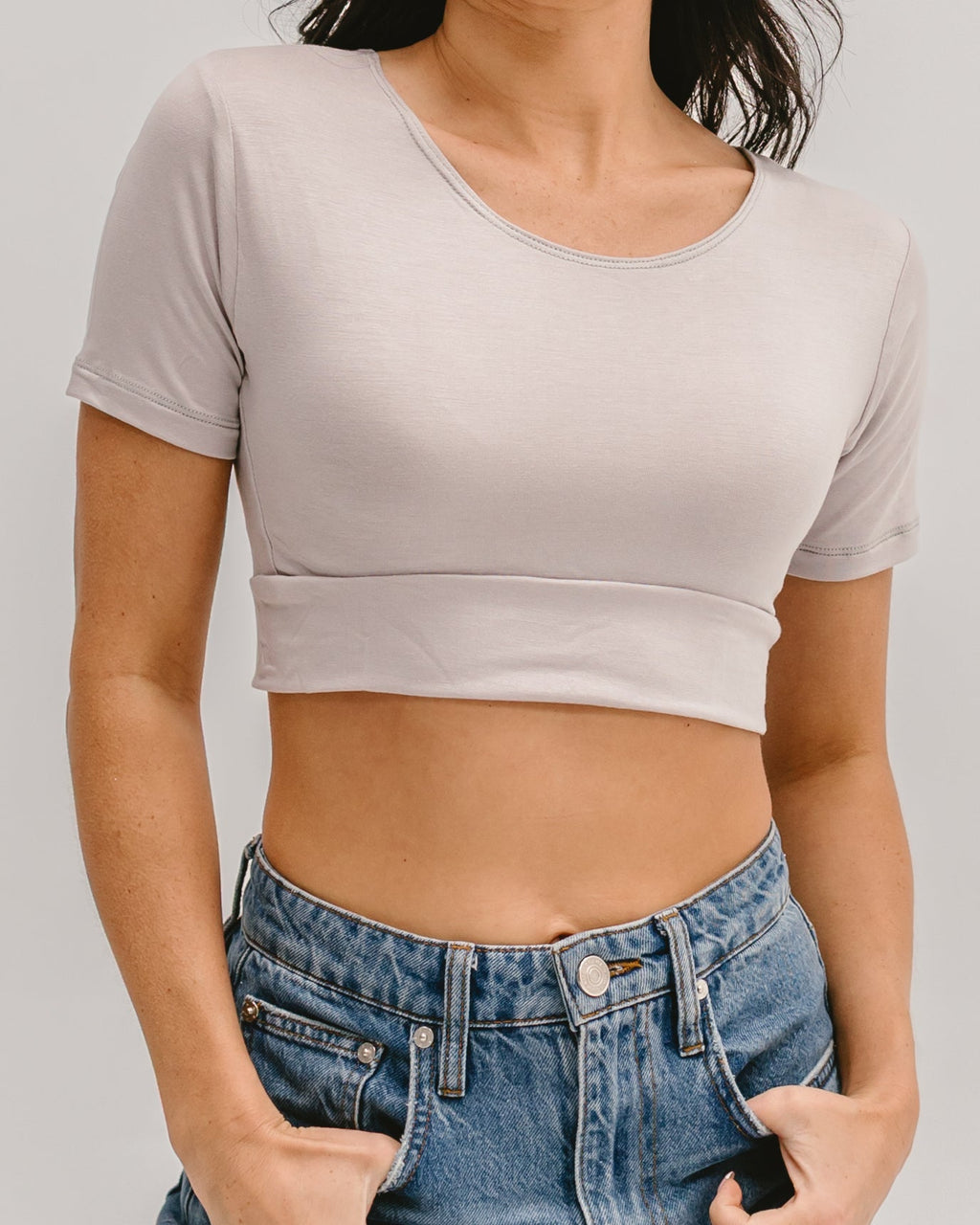 HALFTEE Layering Fashions Classic Boyfriend Halftee — detail shot 7