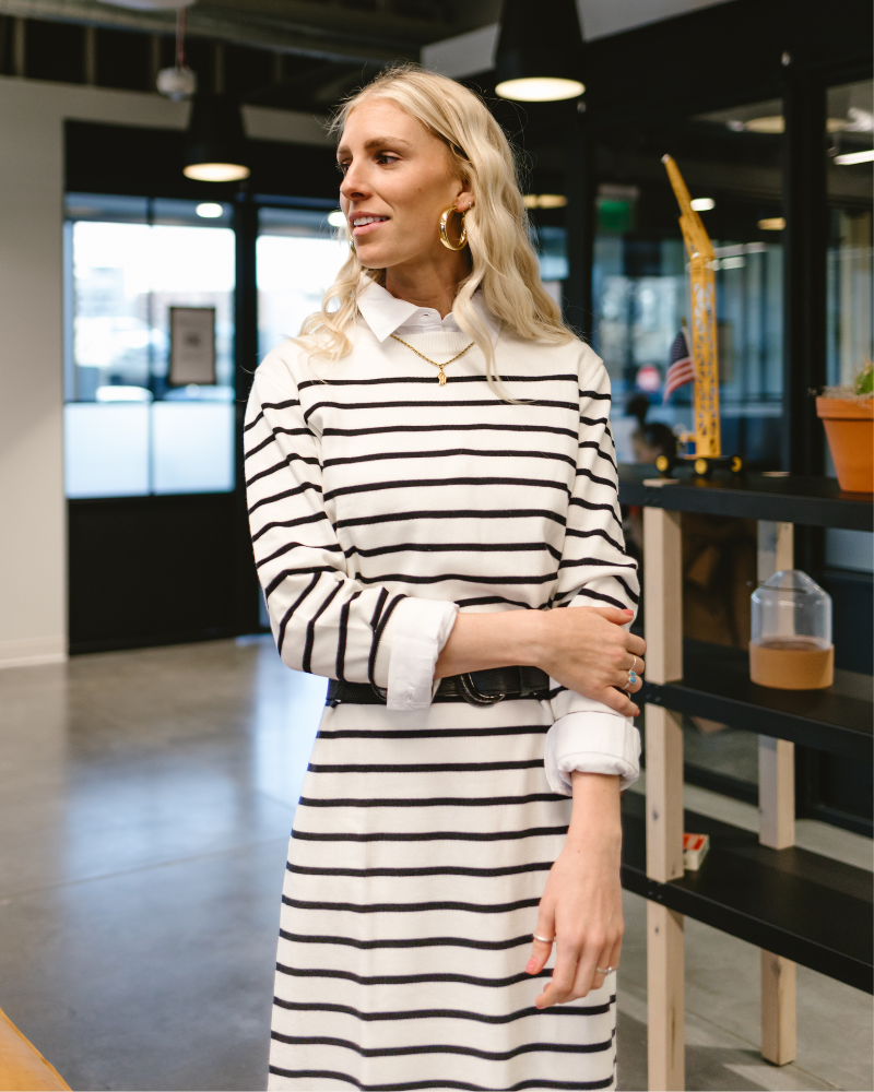 HALFTEE Layering Fashions Collared Button Down Halftee — product category context
