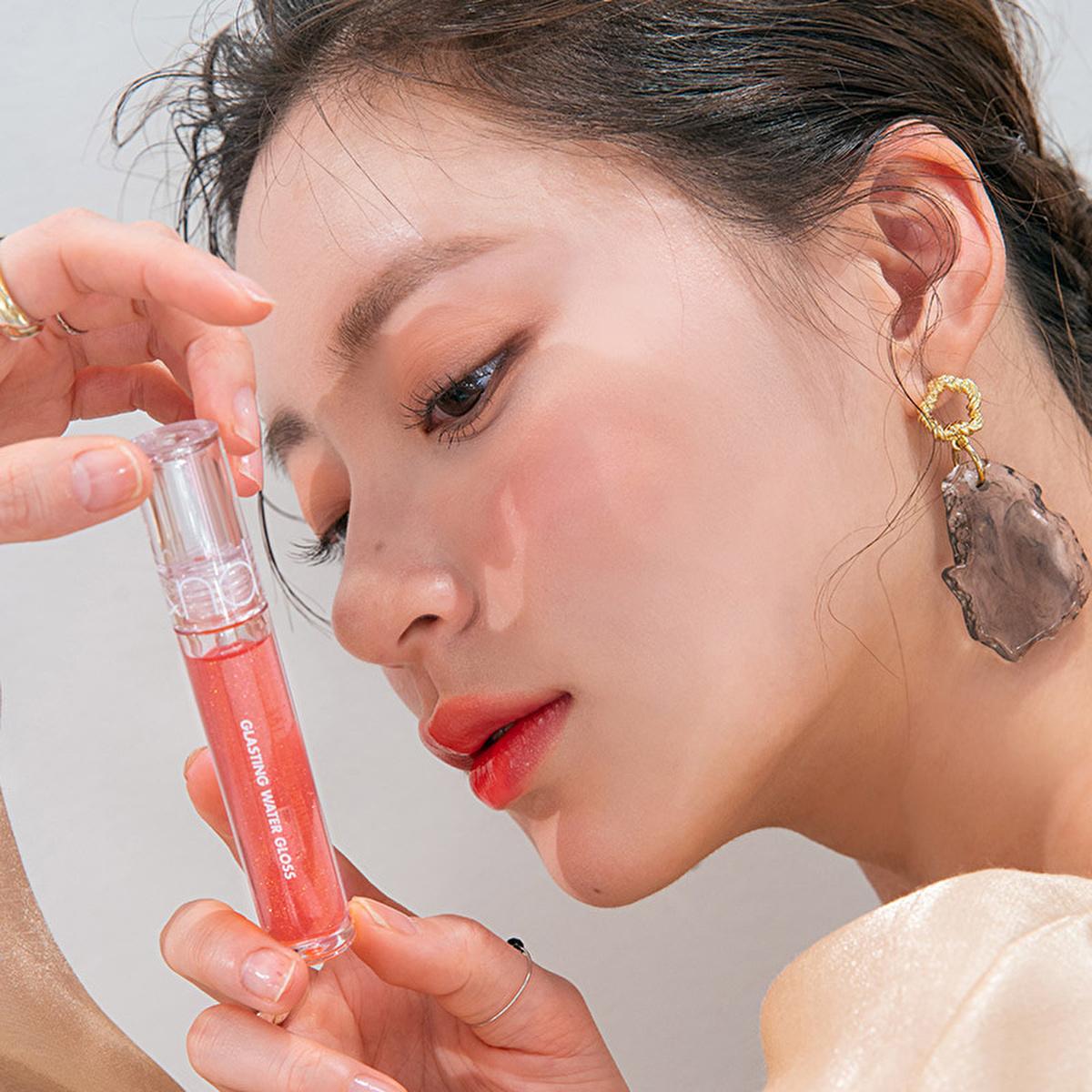 rom&nd Glasting Water Gloss - Shiny, Moisturizing Lip Gloss for High-Shine Finish