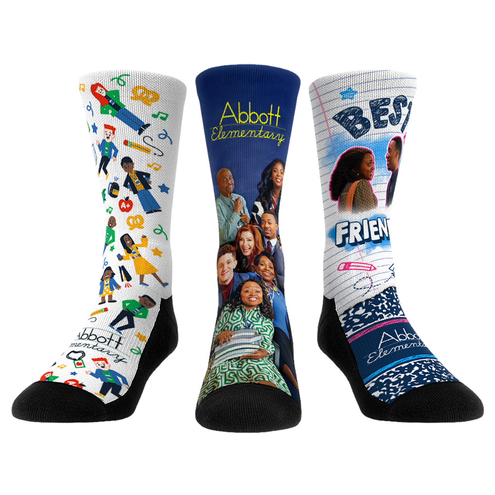 Rock 'Em Socks Rock 'Em Socks Abbott Elementary - 3-Pack — main product shot
