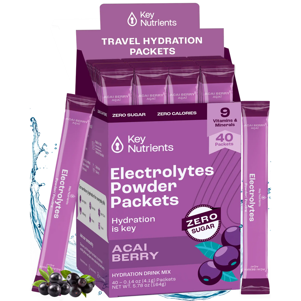 Key Nutrients Electrolyte Recovery Plus Powder (Sugar-Free) — product on model