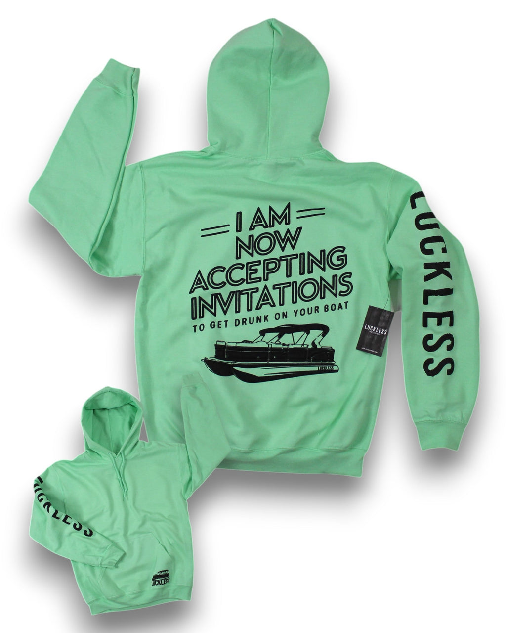Luckless Outfitters Accepting Invitations Hoodie — main product shot