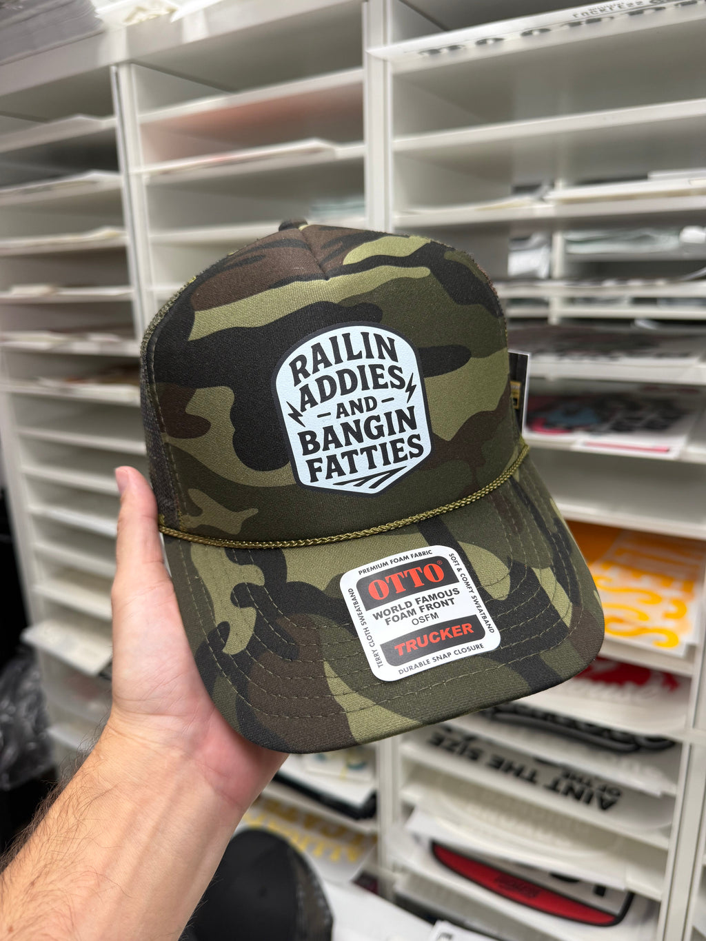 Addies and Fatties Original Trucker Hat — view 4