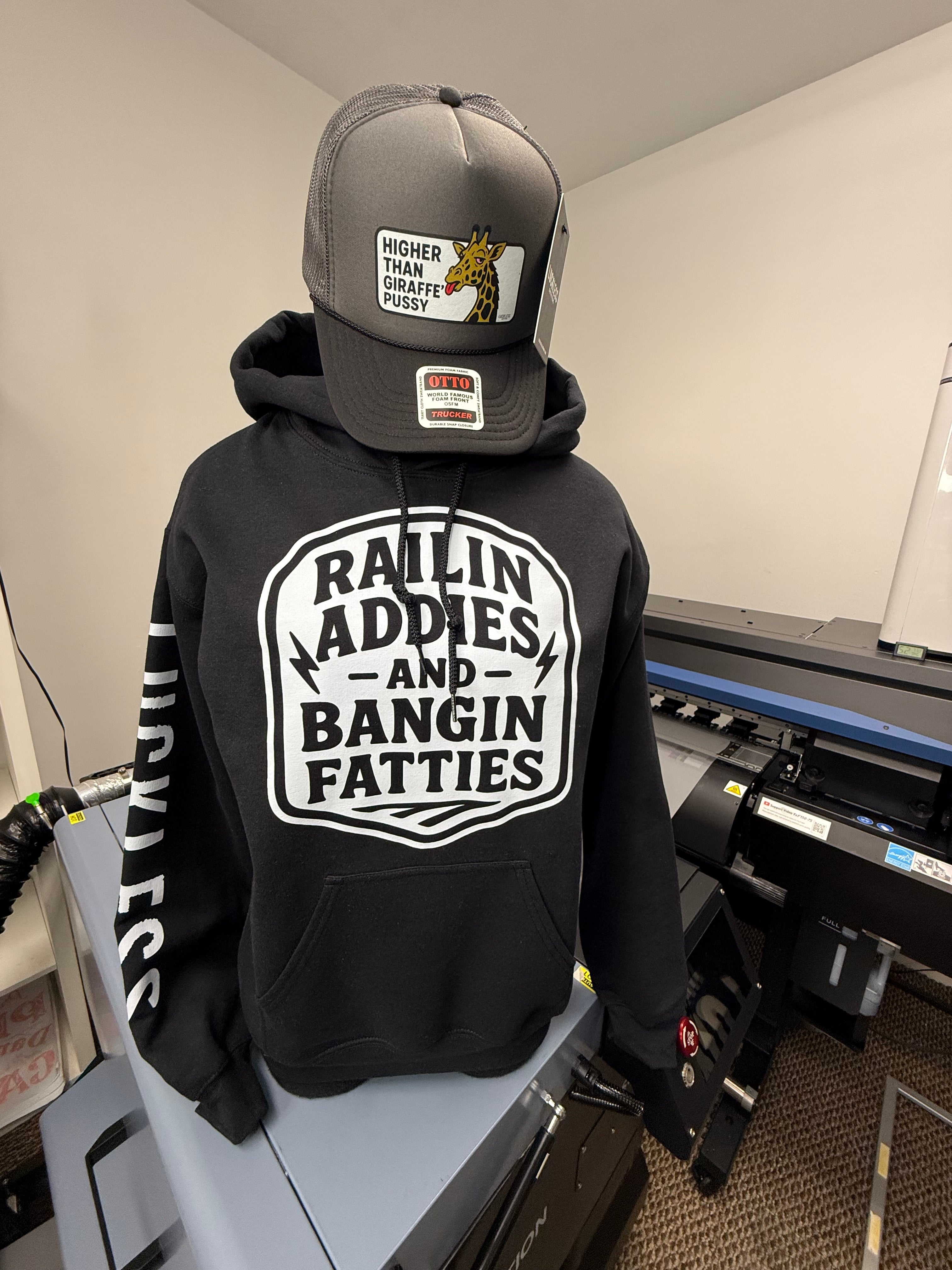 Luckless Outfitters Addies and Fatties Original Hoodie — lifestyle context
