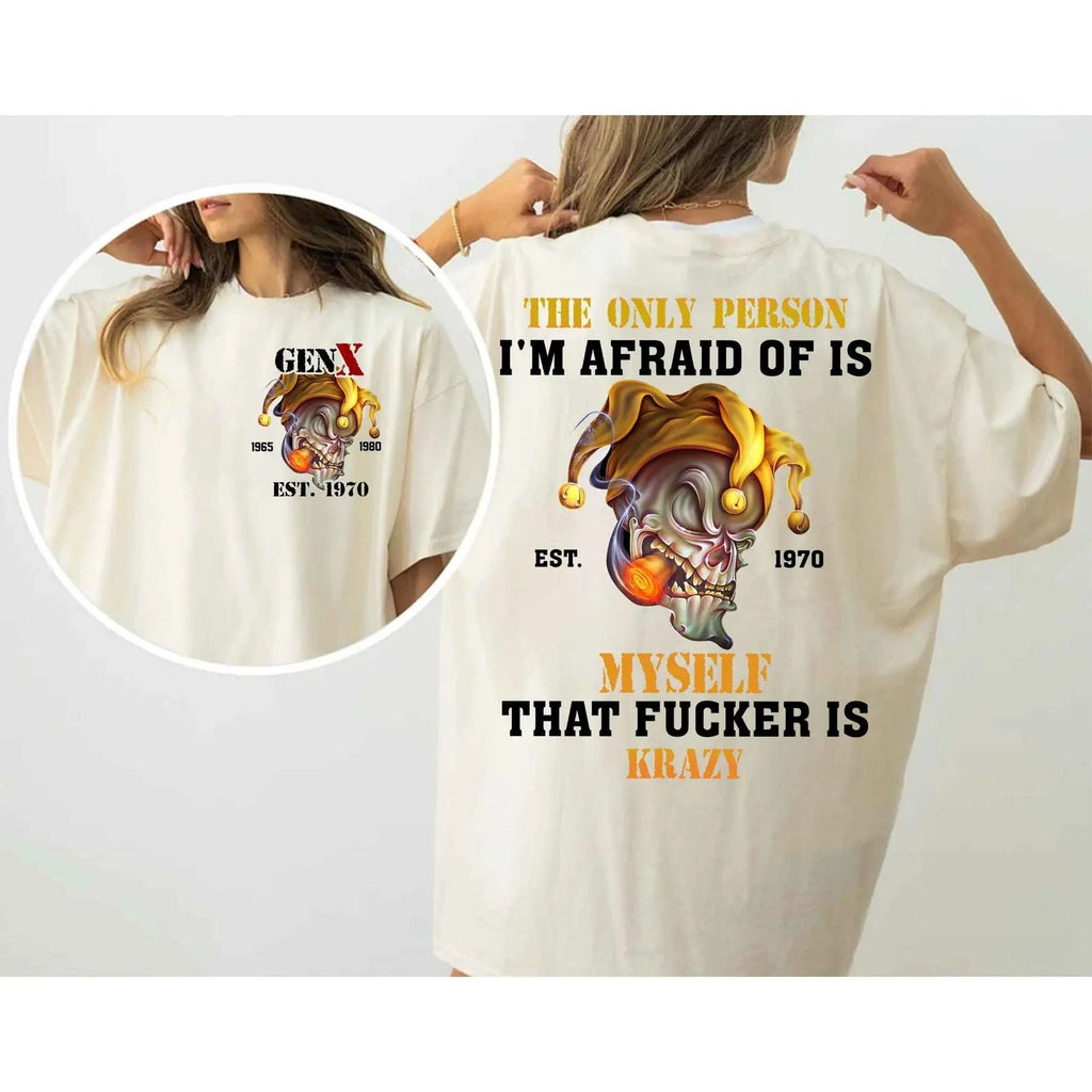 Pasimax "Afraid of is Myself That F*cker is Krazy" T-Shirt — main product shot