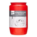 Rubin Licht Red Outdoor Candle - 60 Hour Burn Time, Decorative Ambiance for Outdoor Spaces