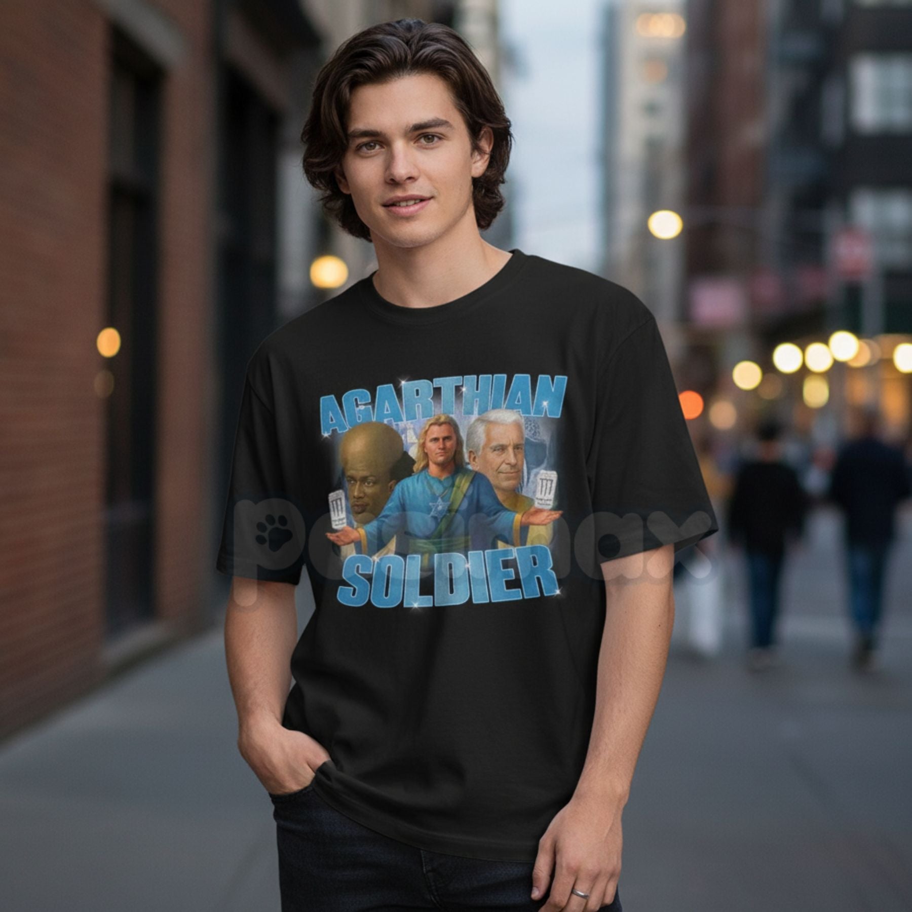 Pasimax Agarthian Soldier Graphic T-Shirt - "Welcome to Agartha" Funny Tee, Kirkifie Viral Meme Apparel, Hollow Earth Theory 