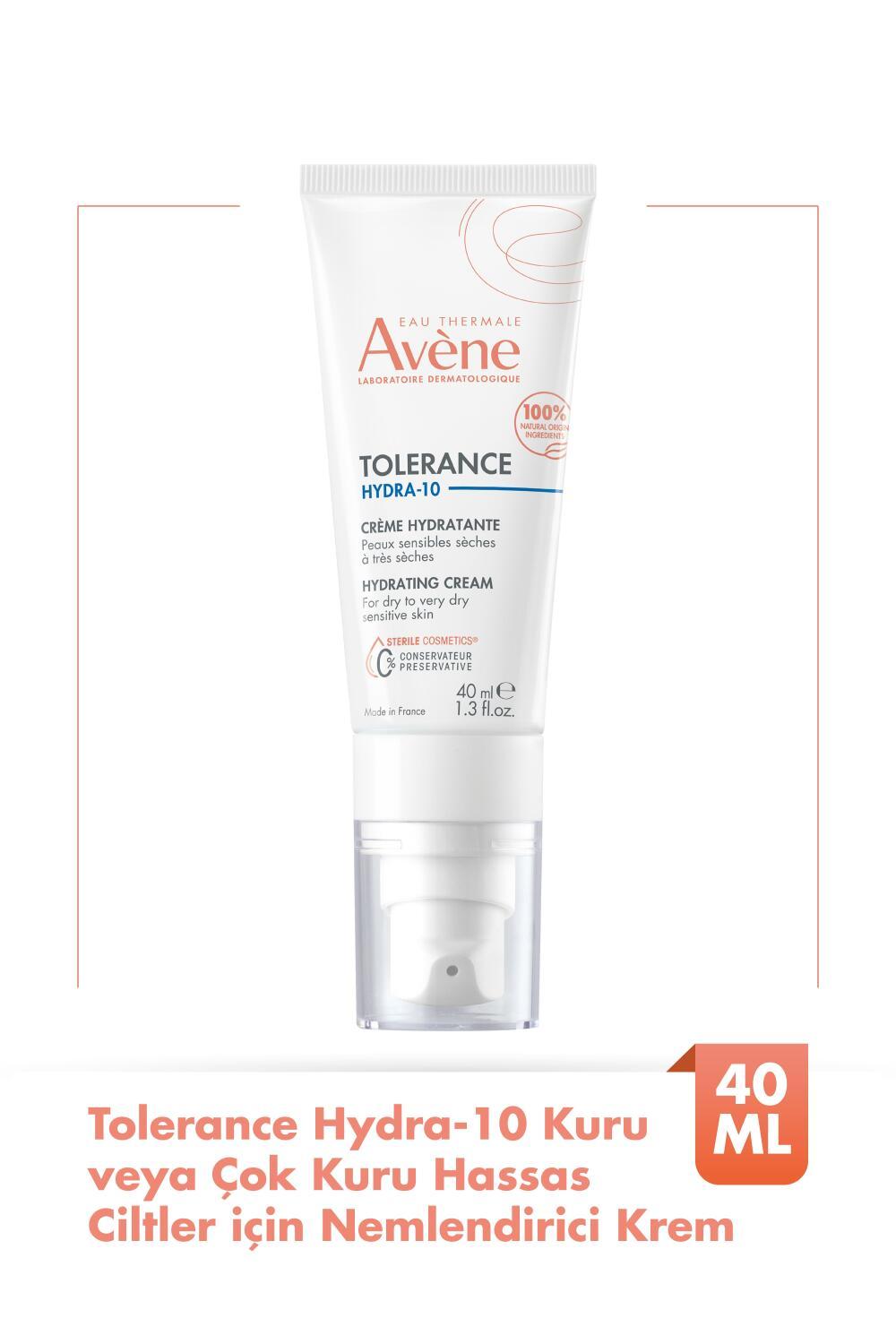 Avene Tolerance Hydra-10 Creme Moisturizing Cream for Sensitive Skin - Gentle Hydration for Babies, Children, and Adults