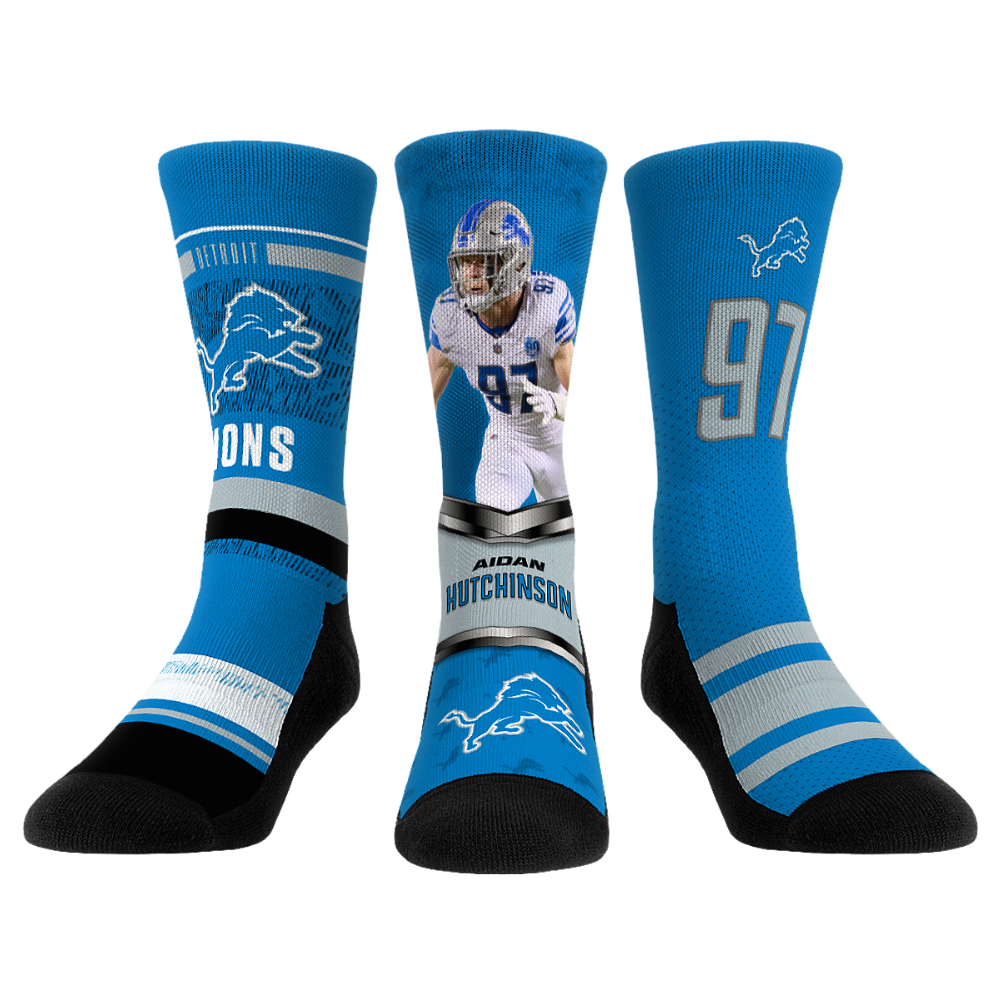 Rock 'Em Socks Rock 'Em Socks Aidan Hutchinson - Detroit Lions  - Pro 3-Pack — main product shot