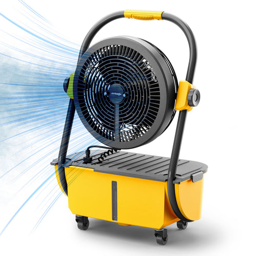 (Open Box) AirSupply MS12 Portable Mist Fan, 19,200mAh Battery & 2.9-Gallon Tank – TURBRO