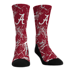 Rock 'Em Socks Alabama Crimson Tide - Cracked Marble