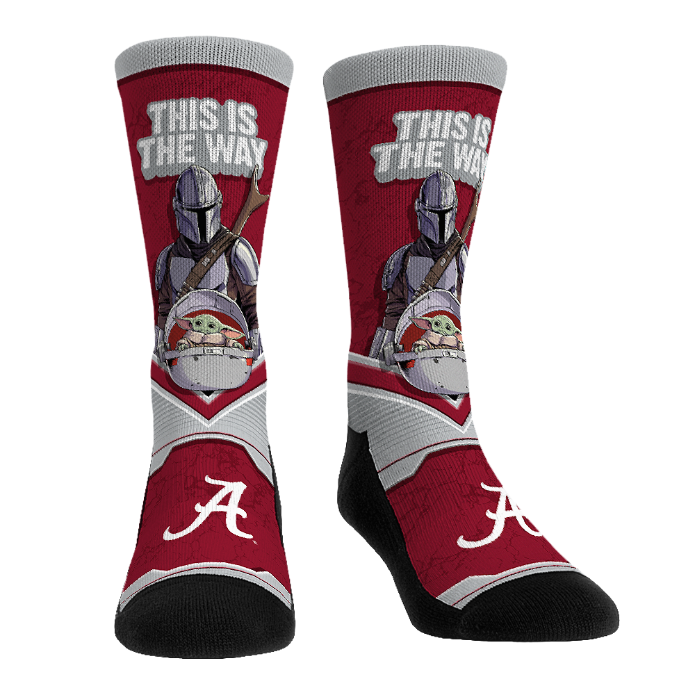 Rock 'Em Socks Alabama Crimson Tide - Star Wars  - This is the Way — main product shot