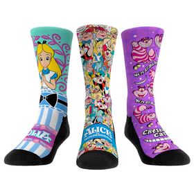 Rock 'Em Socks Alice in Wonderland - 3-Pack