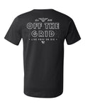 Off The Grid Surplus All Out Pocket Tee - Black — detail close-up
