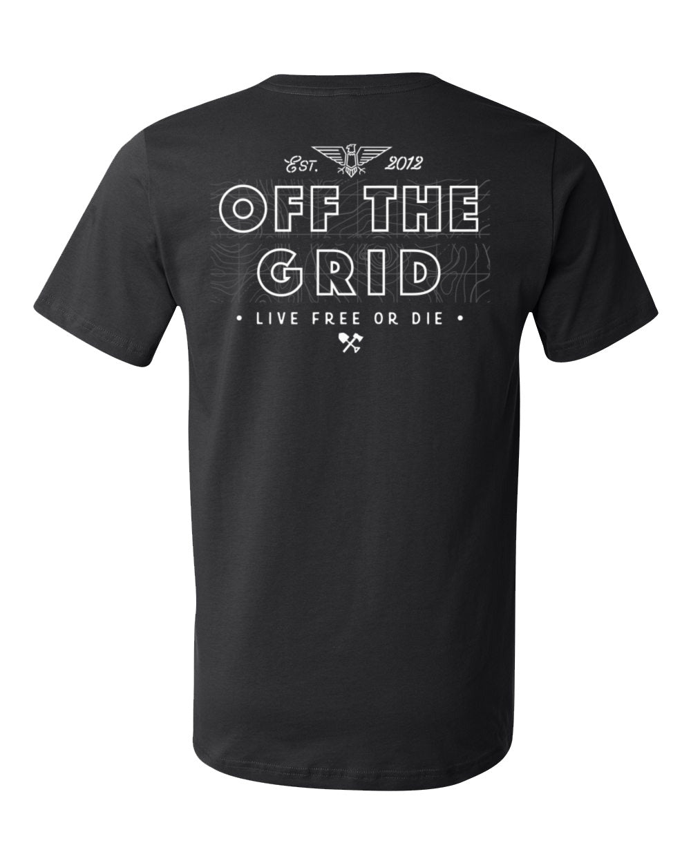 Off The Grid Surplus All Out Pocket Tee - Black — detail close-up