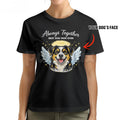 "Always Together" Custom Dog Face T-Shirt – Best Dog Mom Ever Personalized Graphic Tee, Premium 100% Cotton Pet Lover Top, Soft Lived-In Heavyweight Dog Mama Shirt, Made in USA