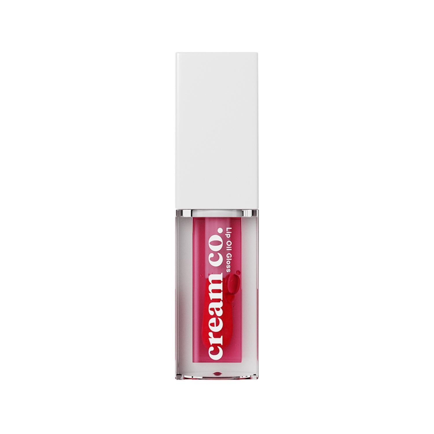 Cream Co. Lip Oil Gloss Raspberry - Moisturizing 5ml Lip Care for Dry Lips