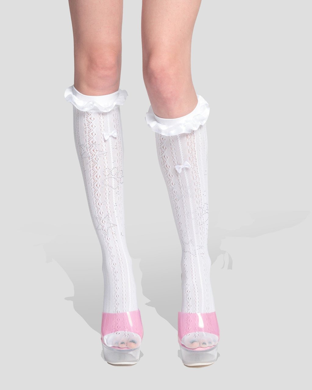 Cats n Scribbles Kitten Stardust Knee Highs — main product shot