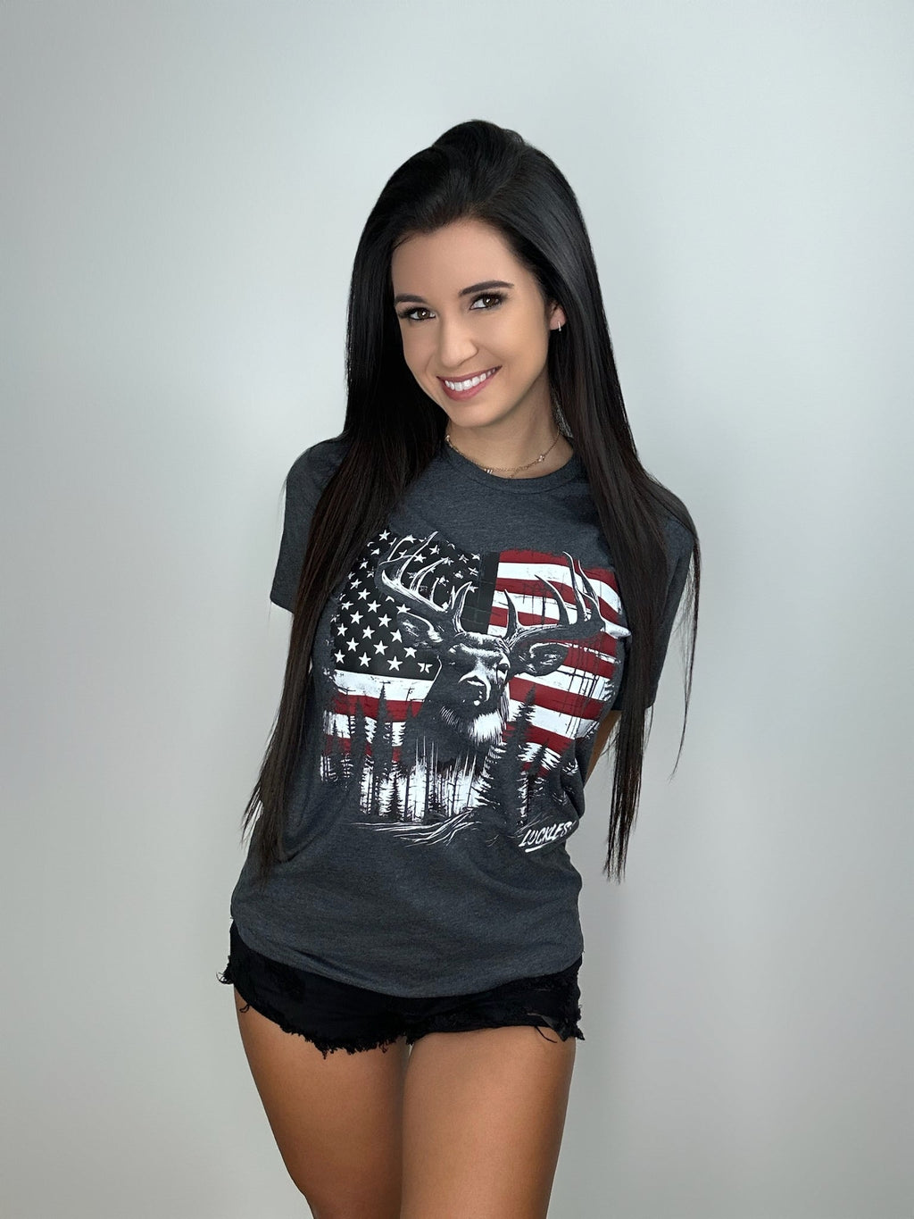 Luckless Outfitters American Wilderness Tee — lifestyle context