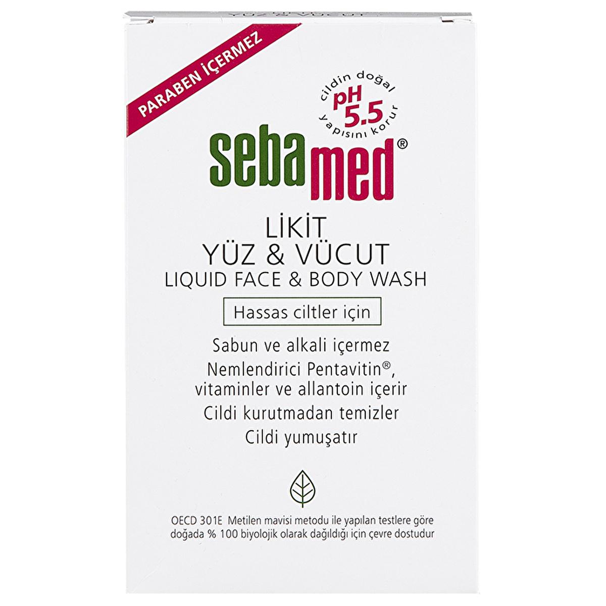 Sebamed Liquid Face and Body Cleanser - Gentle pH 5.5 Skincare for Sensitive Skin, Moisturizing & Vitamin-Enriched