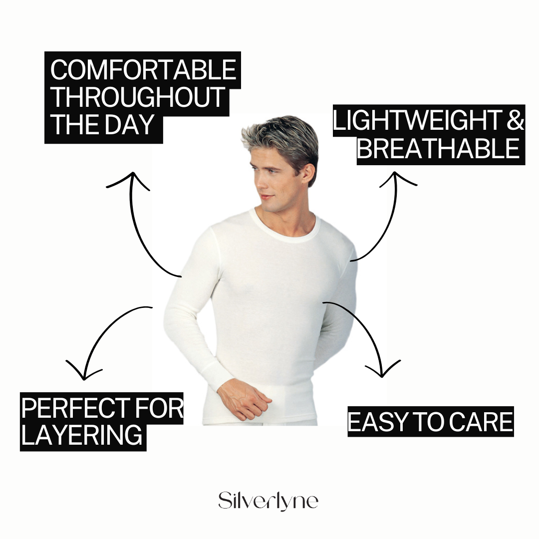Angora and Wool | Long sleeve base layer shirt (Men's) — view 3