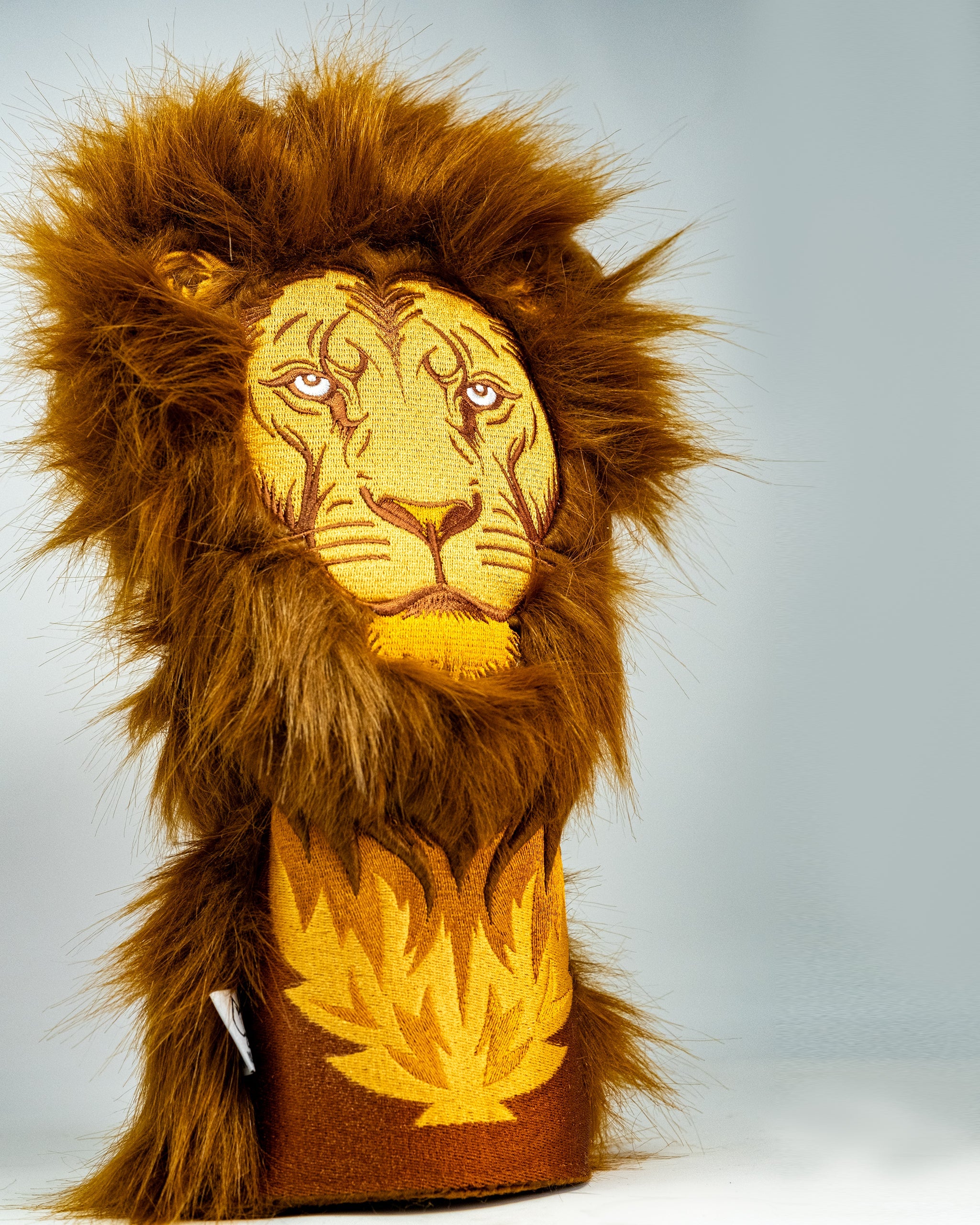 Pins and Aces Lion Driver Cover — fabric or material detail