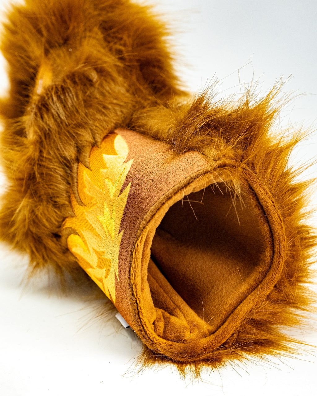 Pins and Aces Lion Driver Cover — product on model