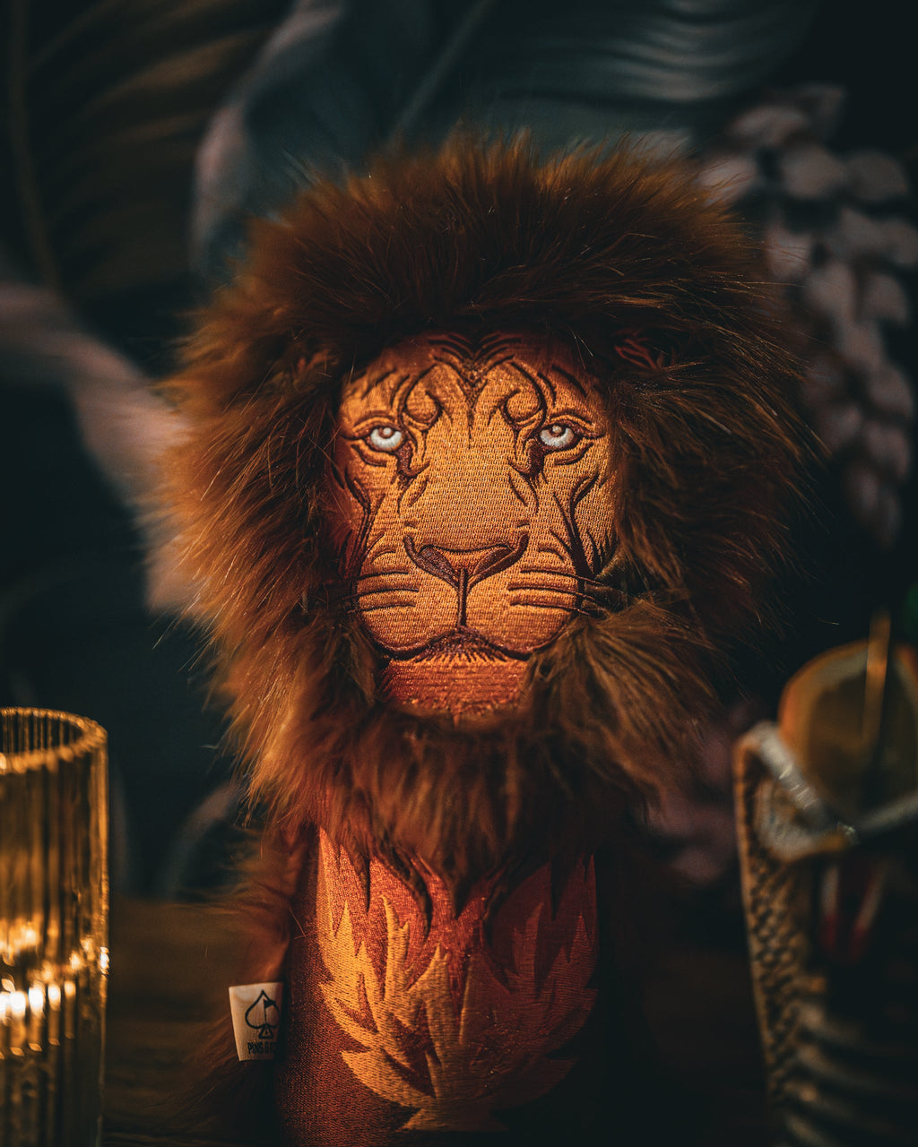Pins and Aces Lion Driver Cover — main product shot