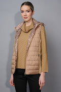 KADOU BOUTIQUE Picadilly Animal Print Reversible Vest — main product shot