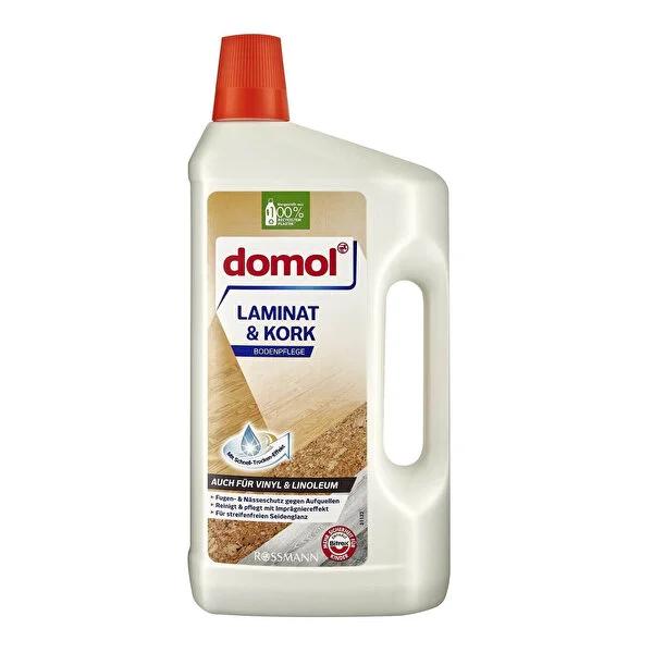 Domol Laminate & Cork Floor Cleaner - Streak-Free, Fast Drying Wood Floor Cleaning Solution - Protects Against Moisture Damage - 1000 ml