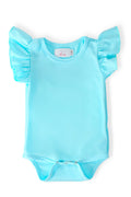 Mila & Rose ® Aqua S/S Flutter Bodysuit — main product shot