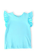 Mila & Rose ® Aqua S/S Ruffle Tee — main product shot