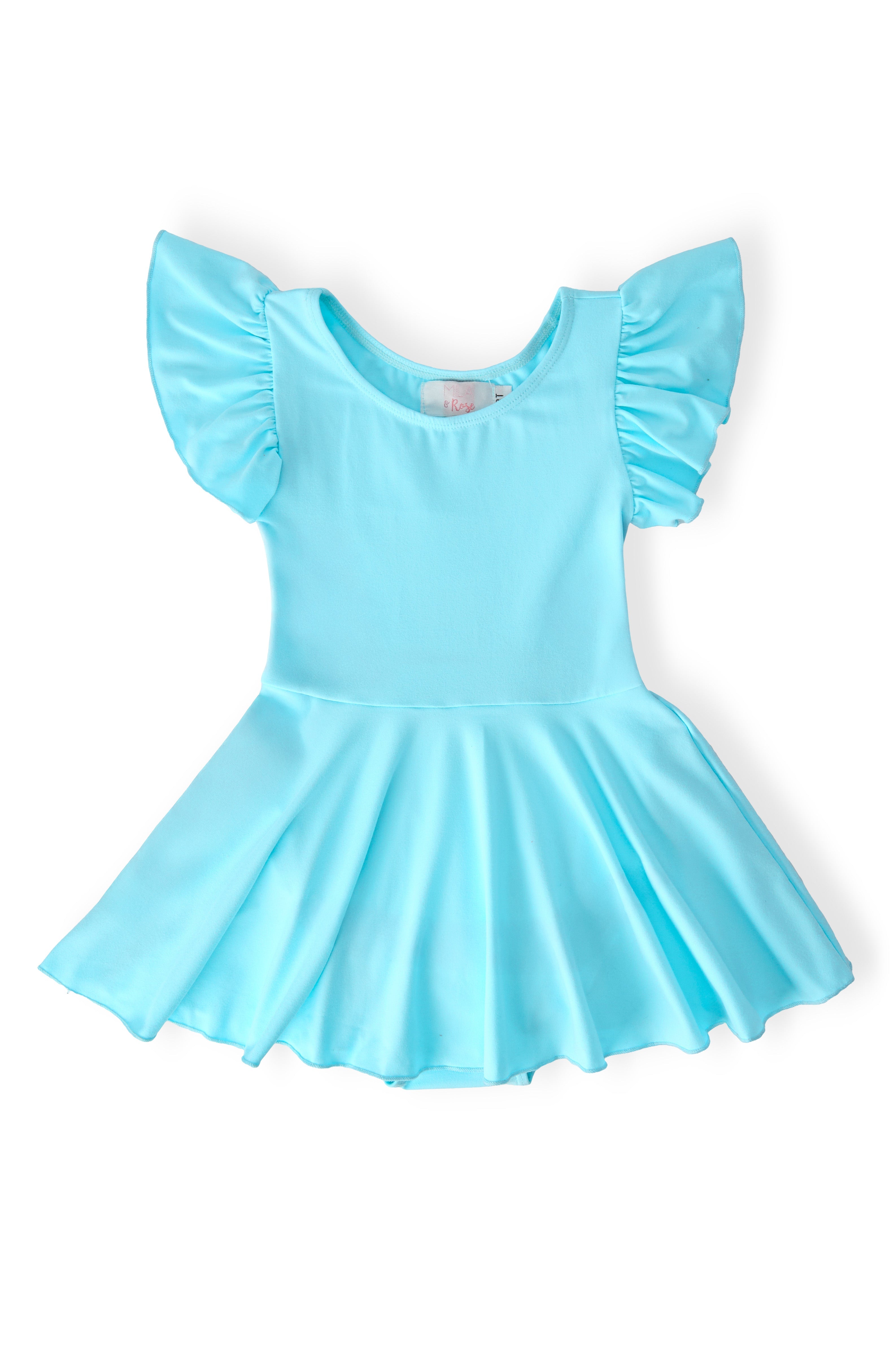 Mila & Rose ® Aqua S/S Twirl Leotard — main product shot