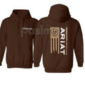 Pasimax Ariat Flag Hoodie – Western Lifestyle Apparel Pullover, Classic Cowboy Style & American Flag Graphic, Unisex — main p